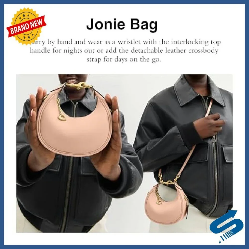 Washed Denim Shoulder Bag with Detachable Crossbody Strap - Picture 3 of 7